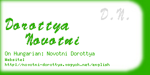 dorottya novotni business card